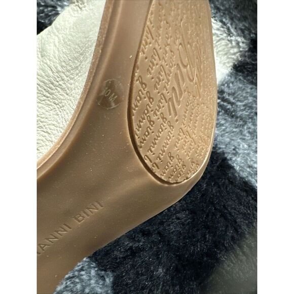 Gianni Bini Marowette Booties Open-Toed Cream Size 10 M NWOB - Picture 9 of 9